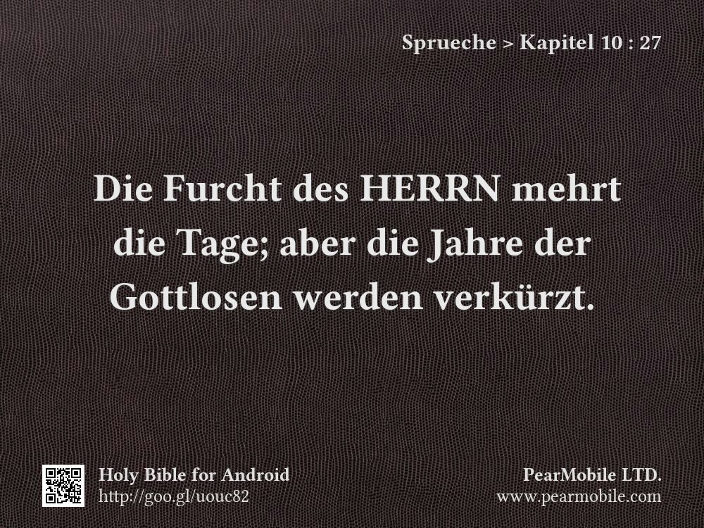 Sprueche, Kapitel 10:27
